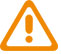 Yellow triangle with exclamation mark in the middle for warning sign
